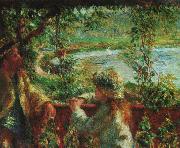 Pierre Renoir Near the Lake oil painting reproduction